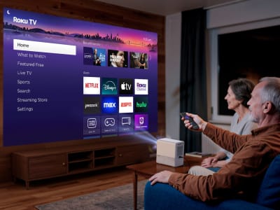 Aurzen D1R Cube: Proyektor Portabel Pertama dengan Roku TV OS dan Harga Terjangkau