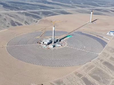Inovasi Terobosan: Pembangkit Listrik Tenaga Surya Termal Menara Ganda di Gurun Gobi