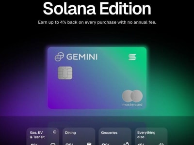 Gemini Luncurkan Kartu Kredit Solana dengan Rewards dan Staking Otomatis