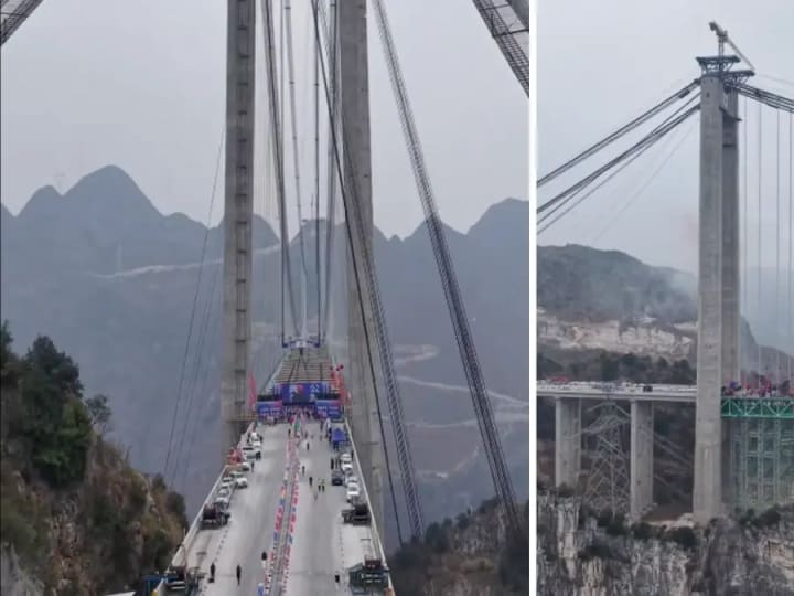 Jembatan tertinggi di dunia dengan tinggi 2 kali lipat dari Menara Eiffel semakin mendekati penyelesaian.