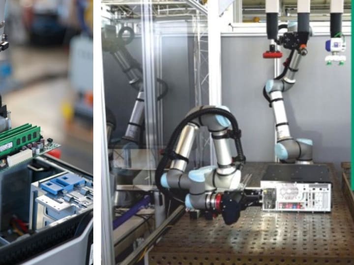 Robot sampah Jerman menggunakan AI yang kuat untuk membongkar limbah elektronik secara otonom.