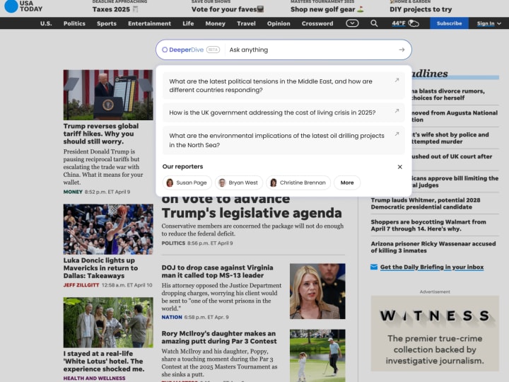 Taboola Luncurkan Chatbot AI DeeperDive di USA Today dan The Independent