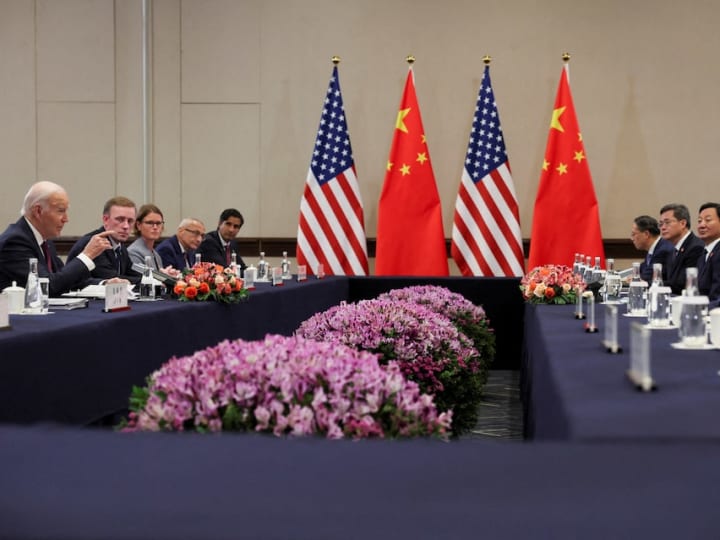 Xi mengatakan bahwa dia akan bekerja sama dengan tim Trump saat dia bertemu Biden di Peru.