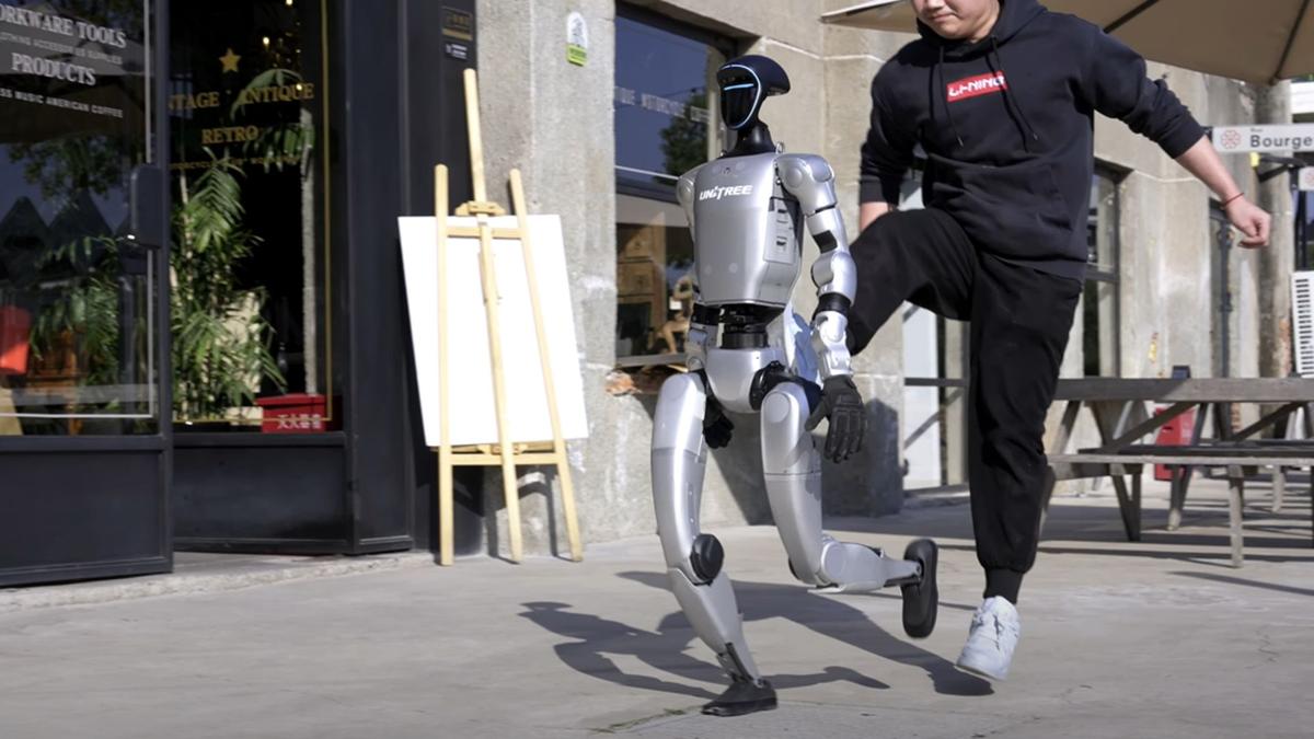 Unitree G1 Robot Humanoid Beraksi dengan Gerakan Kekinian dan Kelincahan Tinggi