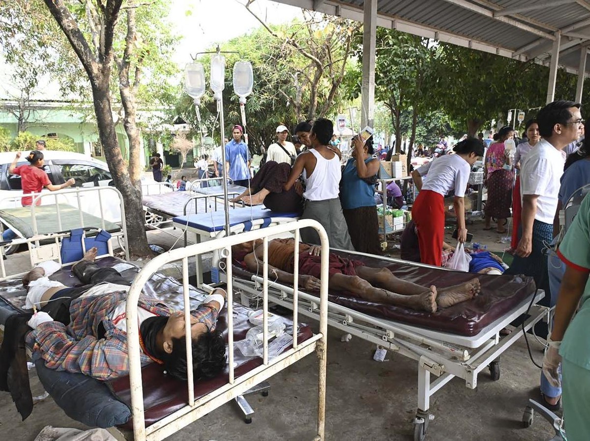 Gempa 7,7 Mw di Myanmar: Korban Luka Membludak di Rumah Sakit Naypyidaw