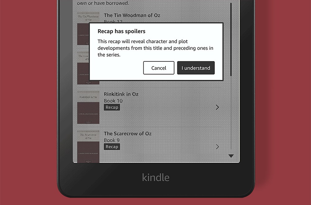 Amazon Perkenalkan Fitur Recaps di Kindle untuk Memudahkan Membaca Seri Buku
