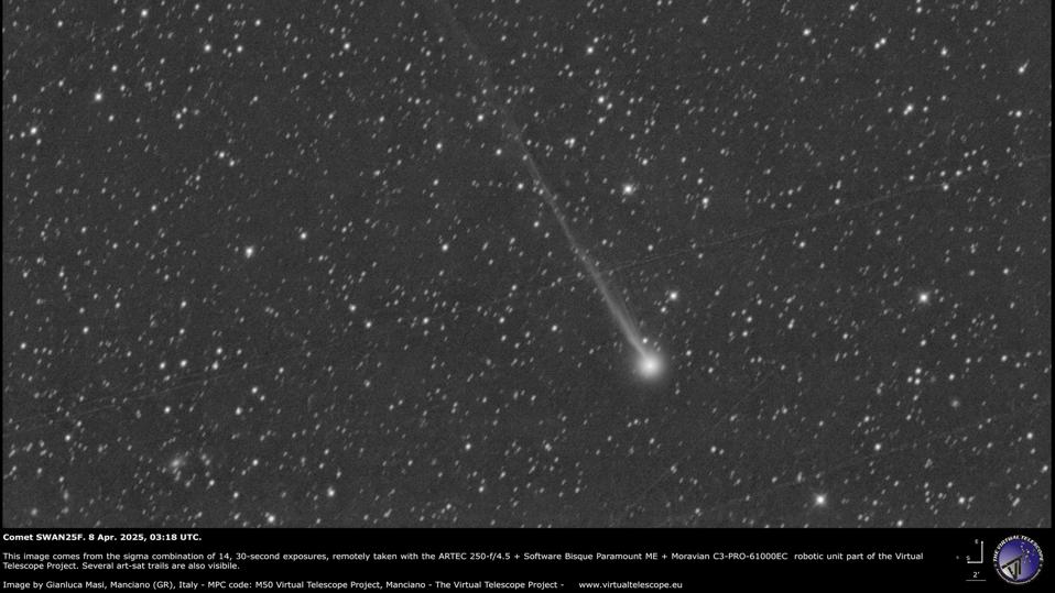 Komet Baru SWAN25F Siap Bersinar Terang pada Mei 2025