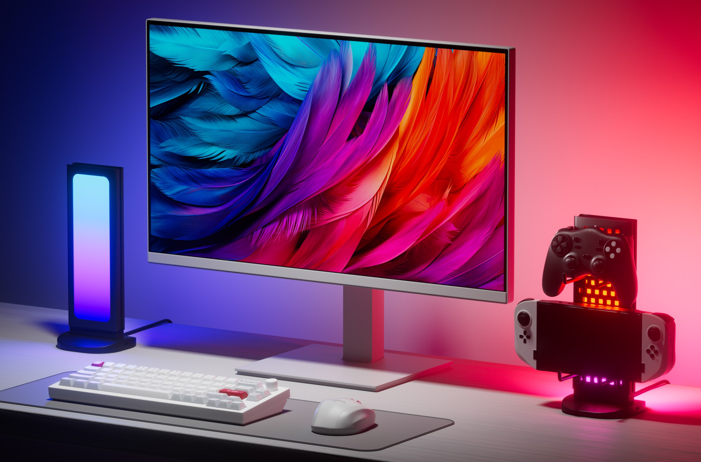 Nanoleaf Pegboard Desk Dock: Lampu LED & Organizer Pintar untuk Meja Kamu