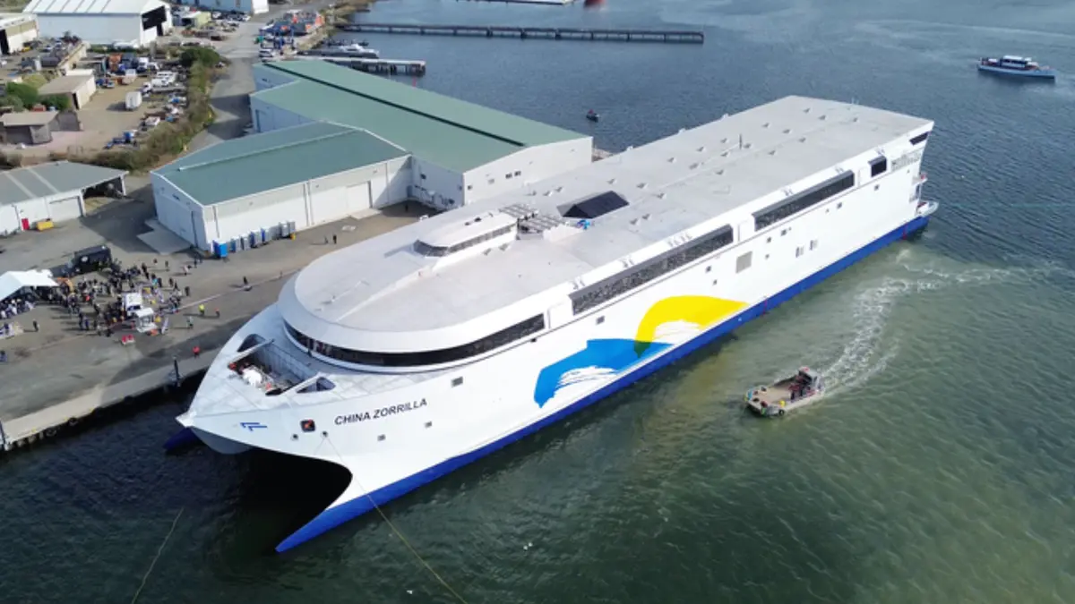 Kapal Baterai Terbesar Dunia Diluncurkan di Tasmania, Masa Depan Transportasi Laut Bersih