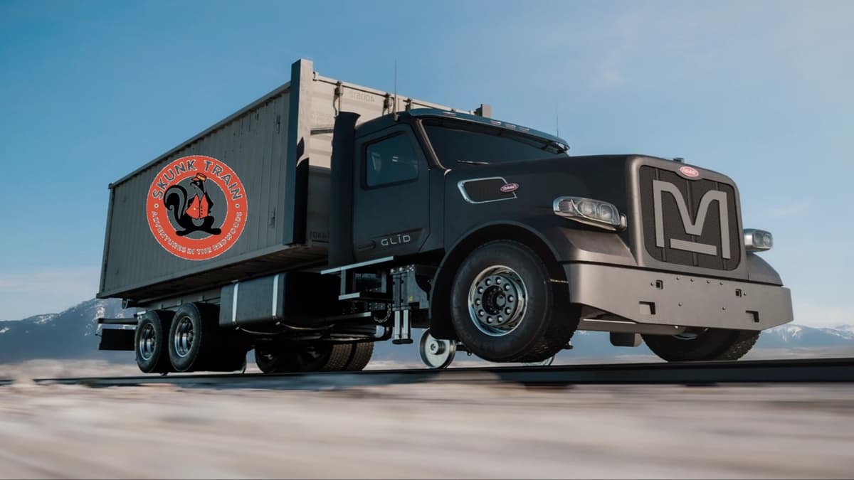 Glīd dan Mendocino Luncurkan Kereta Barang Otonom Hibrida di Jalur Sejarah California