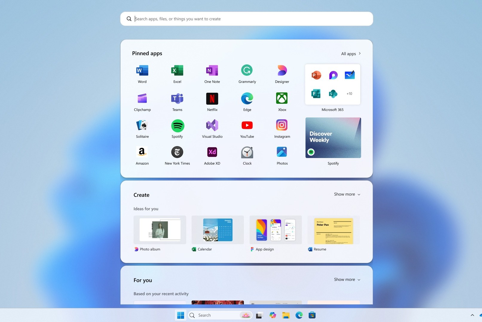 Microsoft Hadirkan Menu Start Windows 11 Lebih Besar dan Bisa Nonaktifkan Feed Rekomendasi