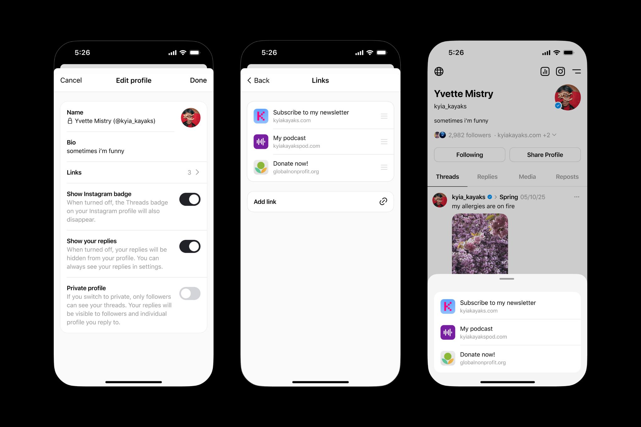 Threads Izinkan Lima Tautan di Bio dan Hadirkan Insight untuk Kreator