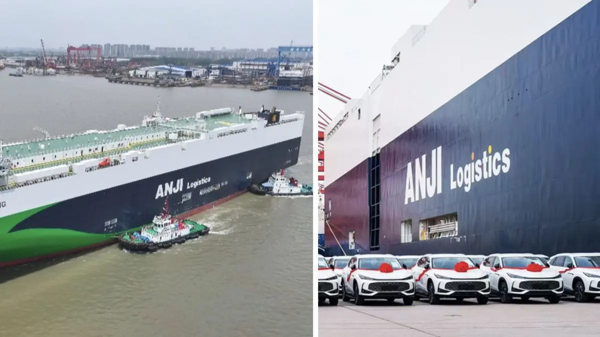 Kapal Terbesar Dunia Anji Ansheng Dorong Logistik Mobil Hijau Berteknologi Canggih
