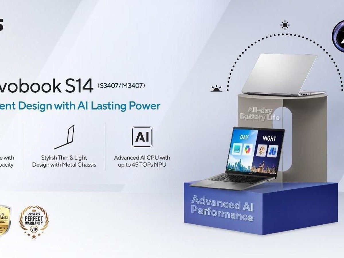ASUS Vivobook S14: Laptop AI Tipis dan Tangguh untuk Produktivitas Maksimal