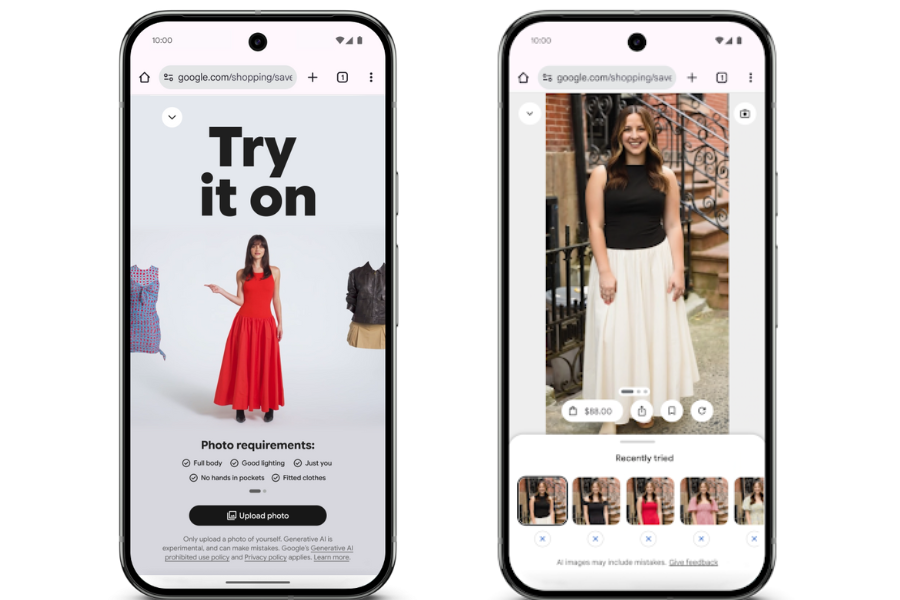 Google Hadirkan Fitur Coba Pakaian Virtual dengan Foto Pribadi Lewat AI