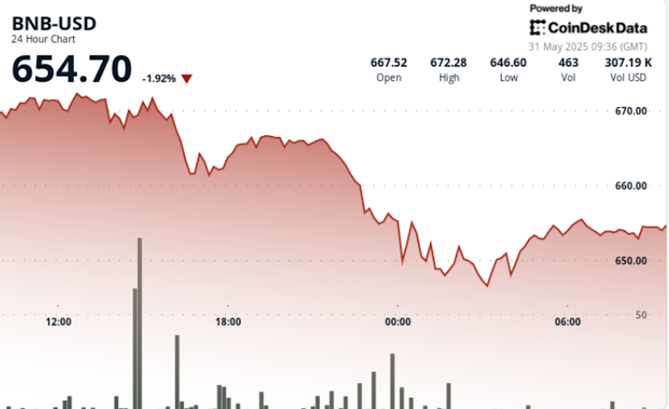 BNB Anjlok Hampir 4% Karena Ketegangan Perang Dagang dan Volatilitas Pasar