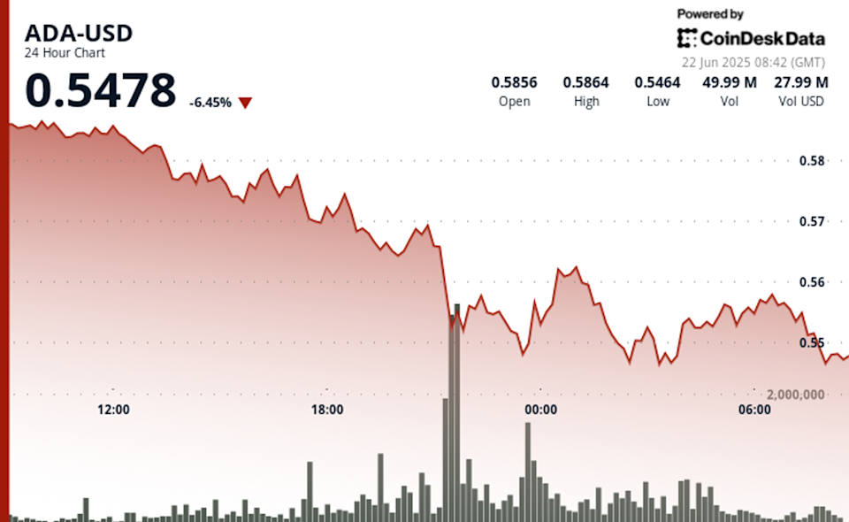 Harga Cardano Turun Drastis karena Konflik Timur Tengah, Tapi Minat Jangka Panjang Tetap Tinggi