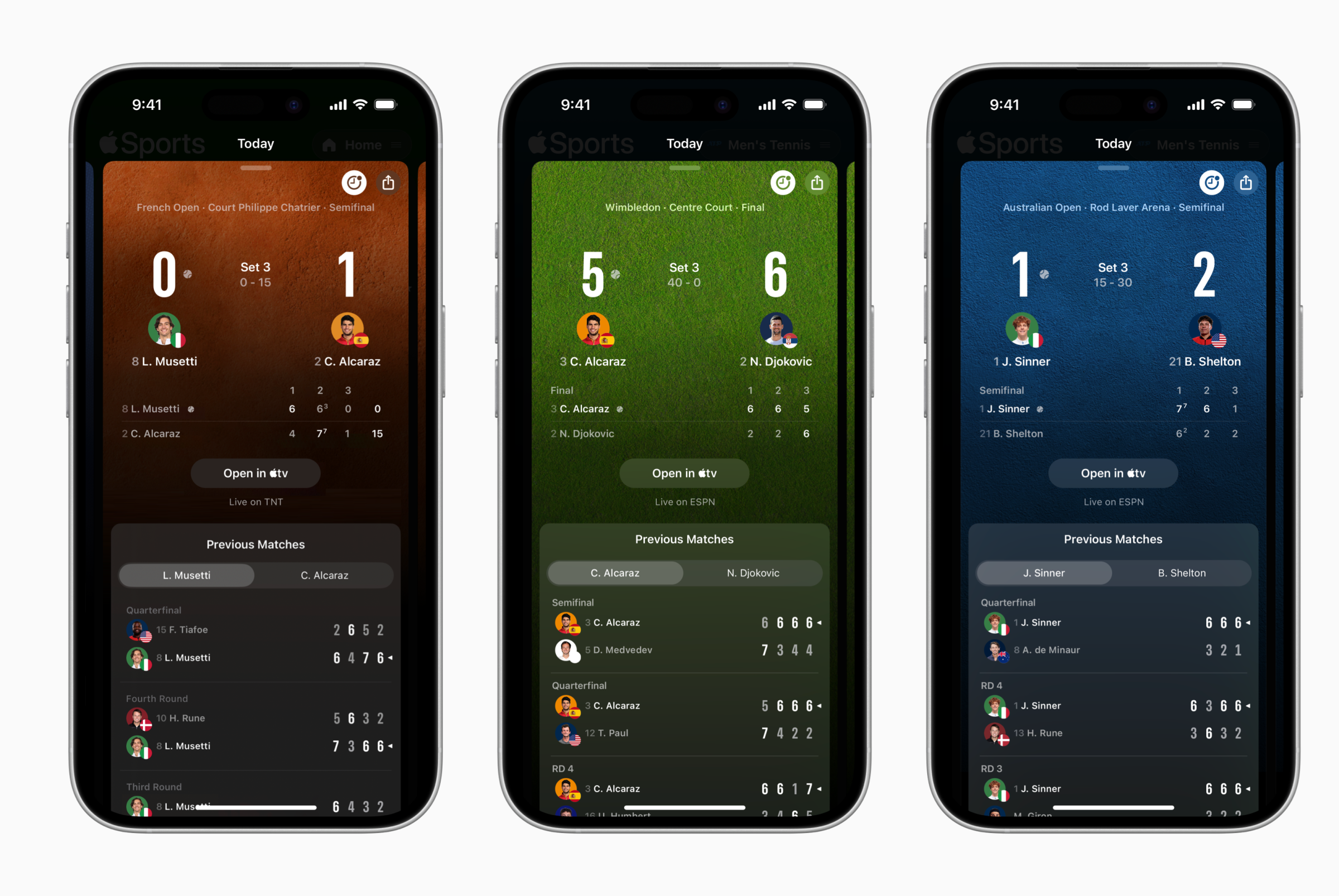 Apple Sports Hadirkan Skor Langsung Tenis dan Fitur Baru yang Memudahkan Pengguna