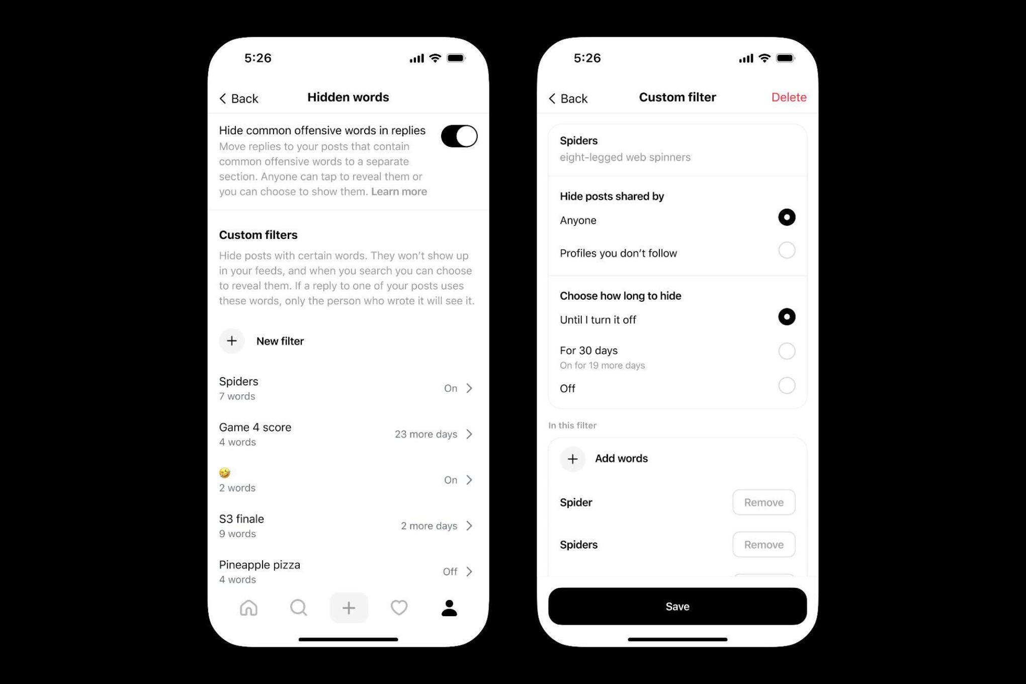 Threads Perkenalkan Filter Kata Khusus dengan Batas Waktu untuk Pengguna