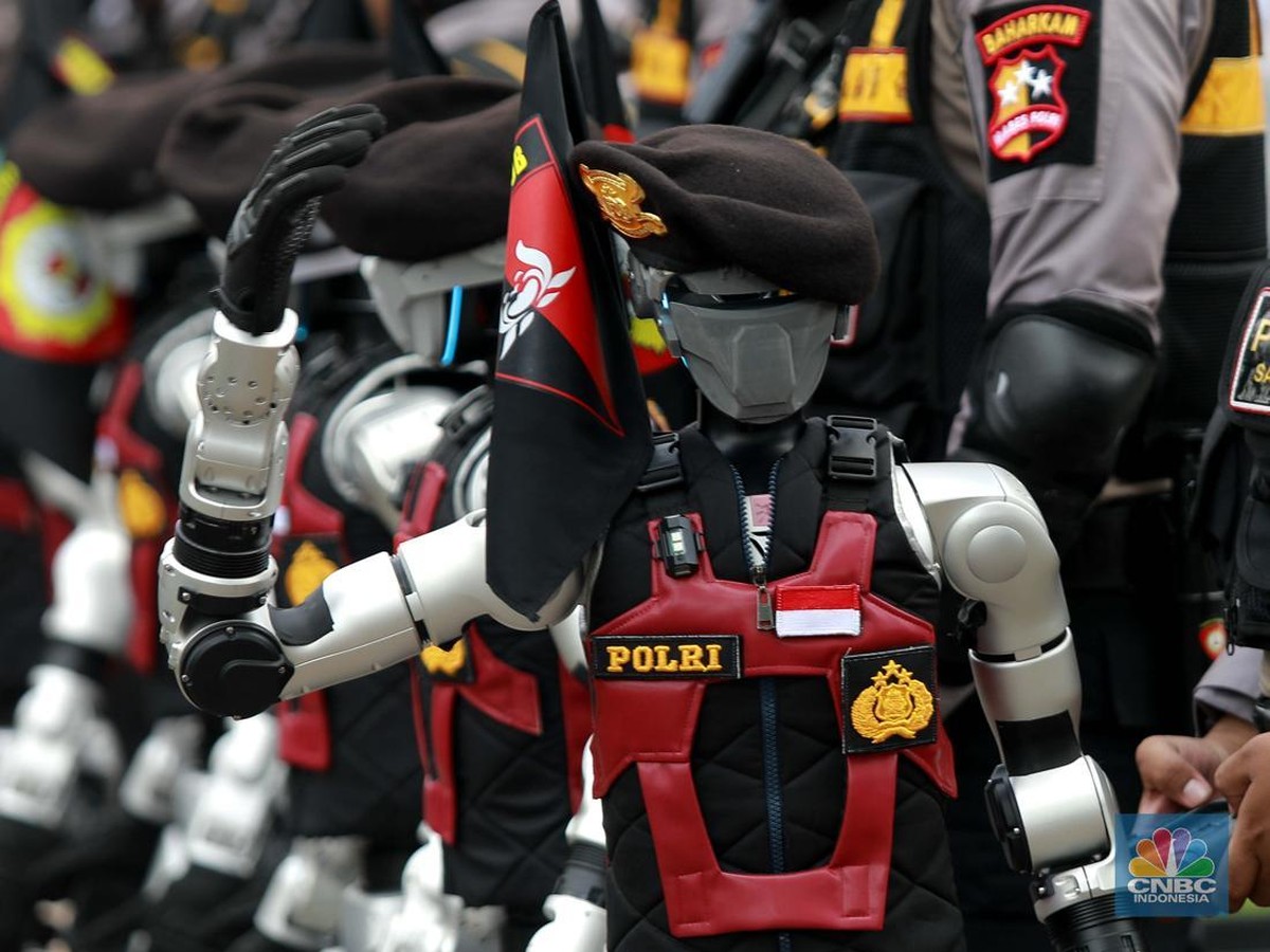 Polri Pamerkan Robot Canggih untuk Modernisasi Tugas Kepolisian di Hari Bhayangkara
