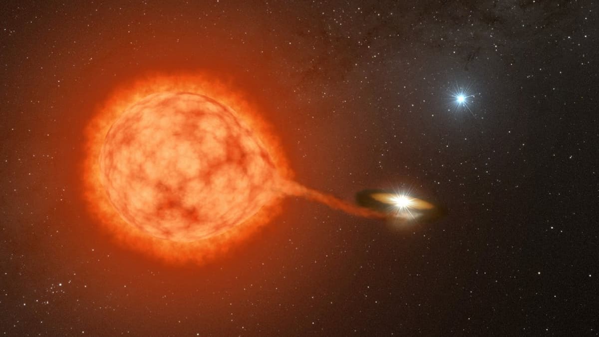 Rahasia Pembentukan Pasangan Bintang Ledakan Ternyata Ada Bintang Ketiga