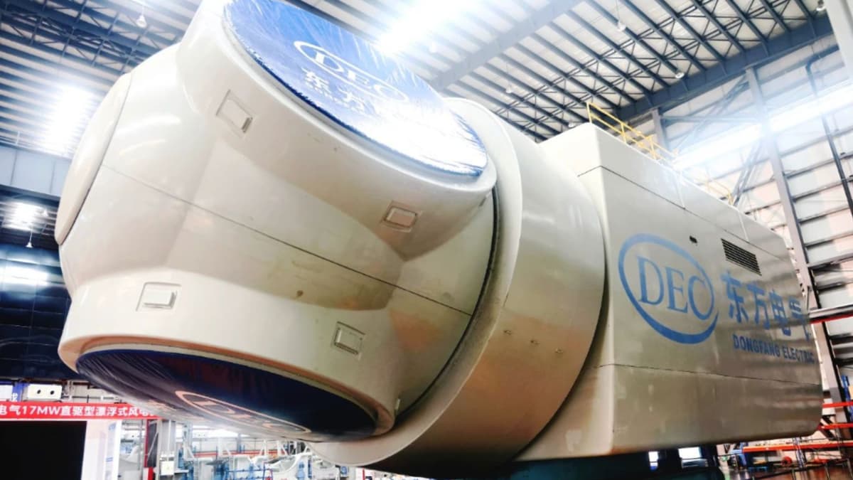 China Luncurkan Turbin Angin Terapung Terkuat untuk Energi Laut Dalam