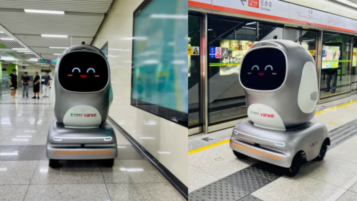 Robot Pengantar di Subway Shenzhen Permudah Pengiriman Barang 7‑Eleven