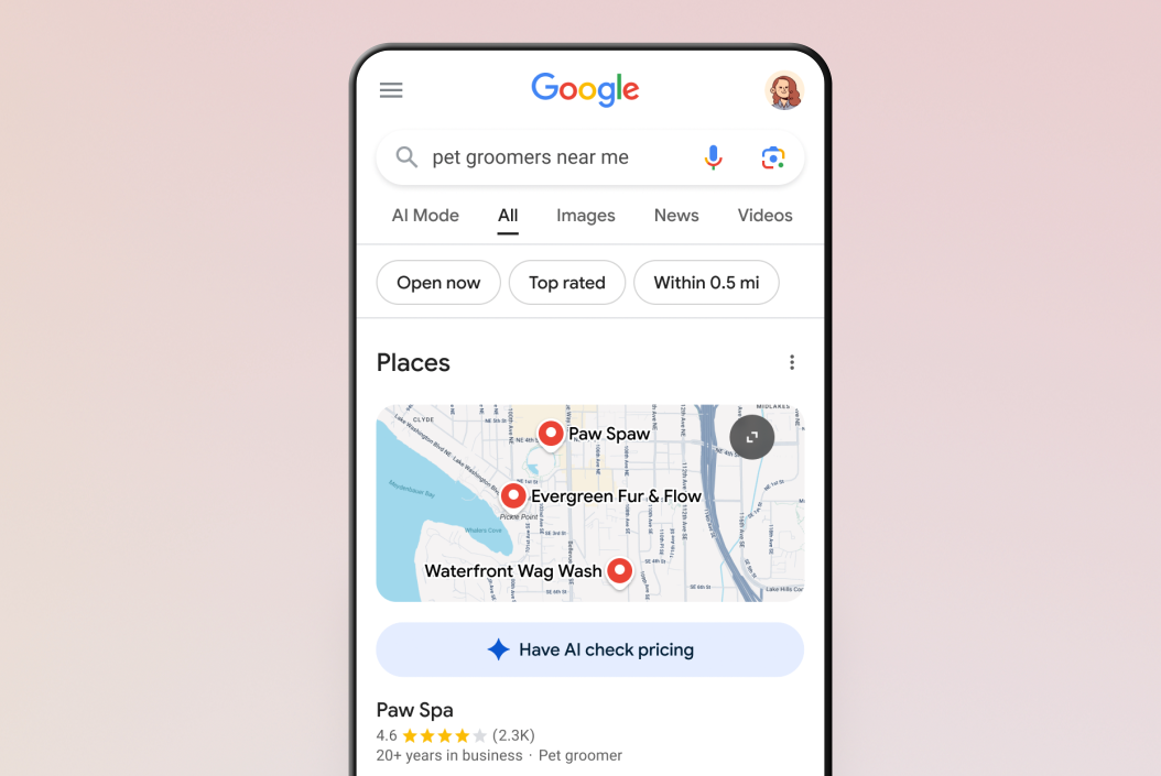 Google Memungkinkan Pengguna AS Gunakan AI untuk Hubungi Bisnis Lokal Tanpa Telepon