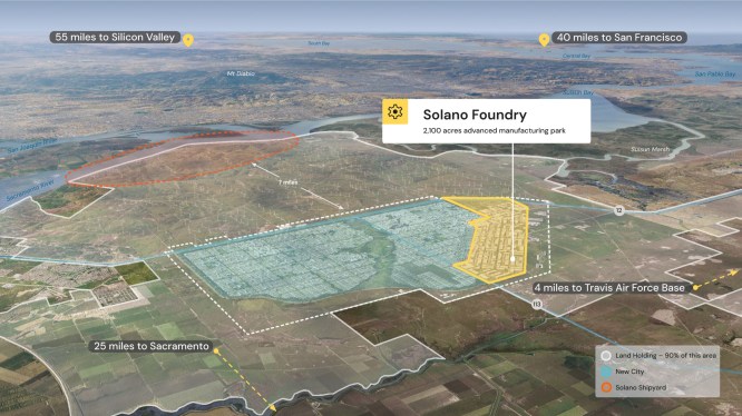 California Forever Bangun Taman Manufaktur Canggih di Solano County
