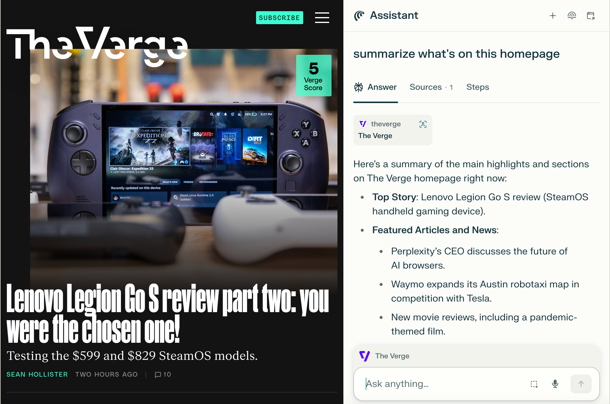 Comet, Browser AI Perplexity yang Bisa Otomatisasi Banyak Tugas Sehari-hari