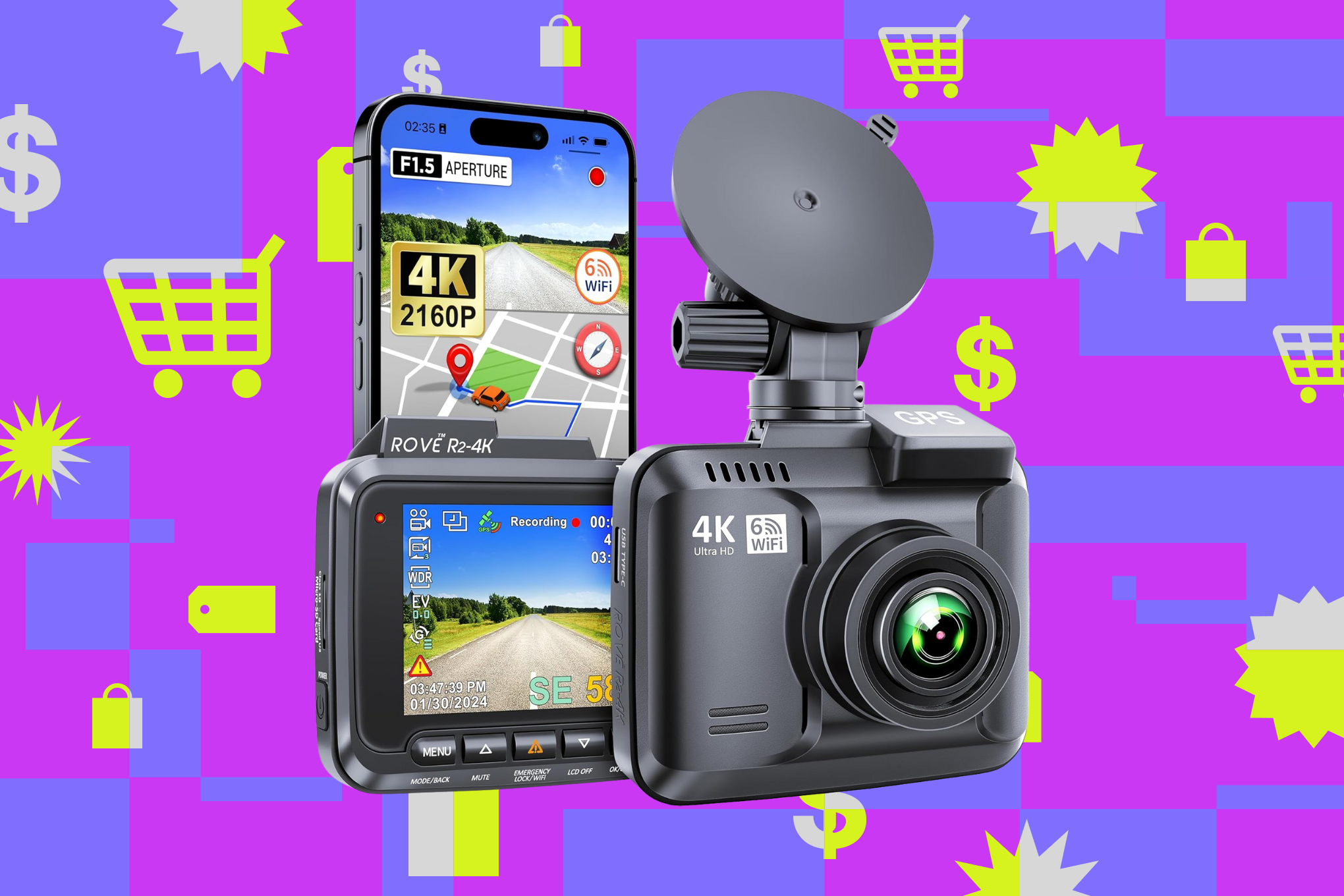 Rove R2-4K, Dash Cam dengan Rekaman 4K untuk Bukti Kecelakaan Mobil