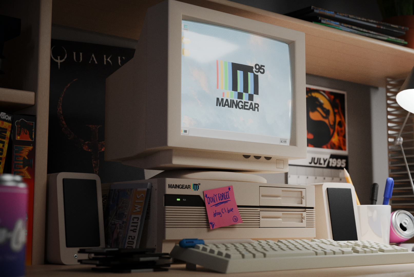 Maingear Luncurkan PC Retro95 Bergaya 90-an dengan Komponen Modern