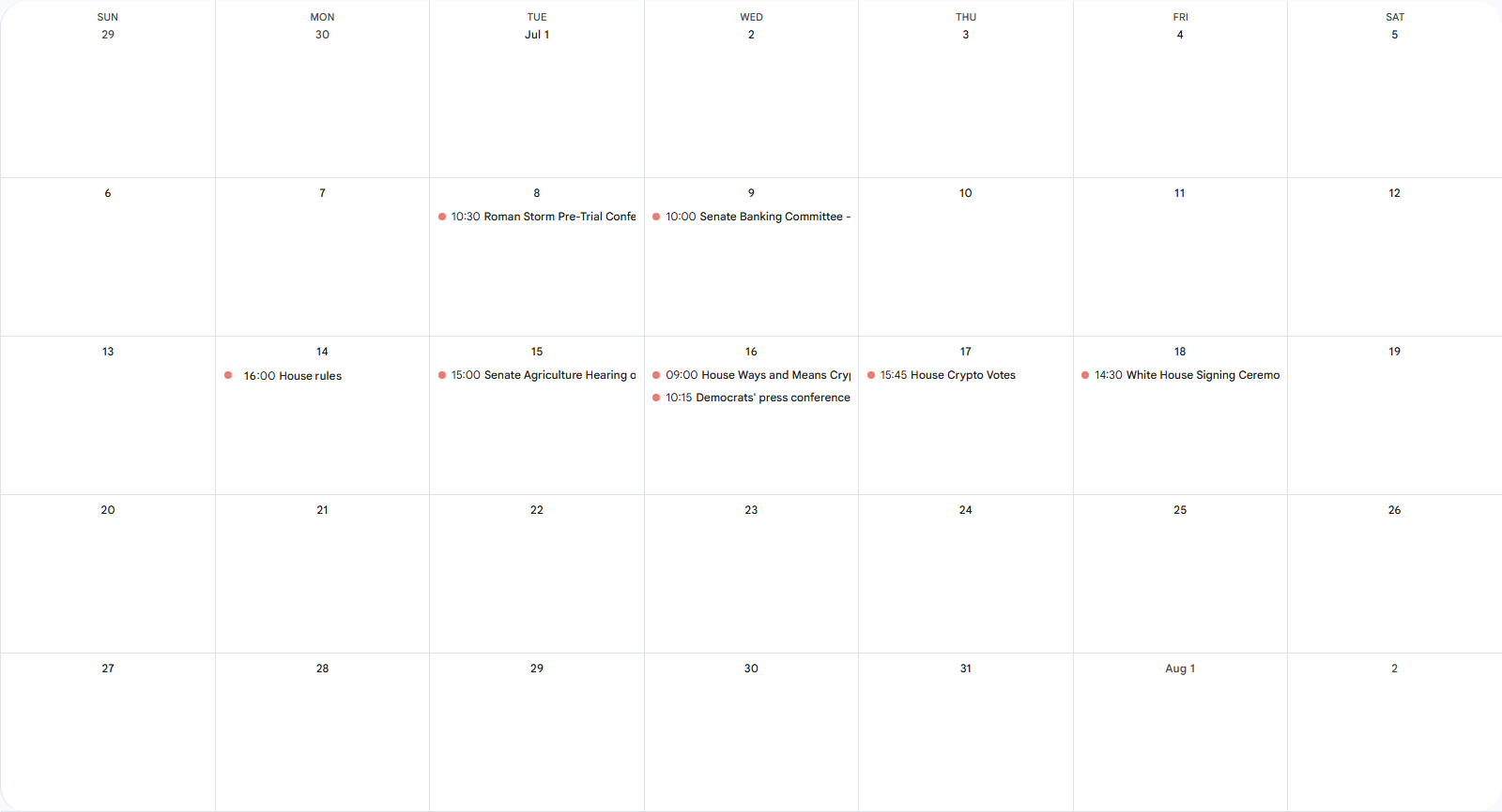 Komite Senat AS Usulkan Aturan Baru untuk Atur Pasar Kripto dan SEC
