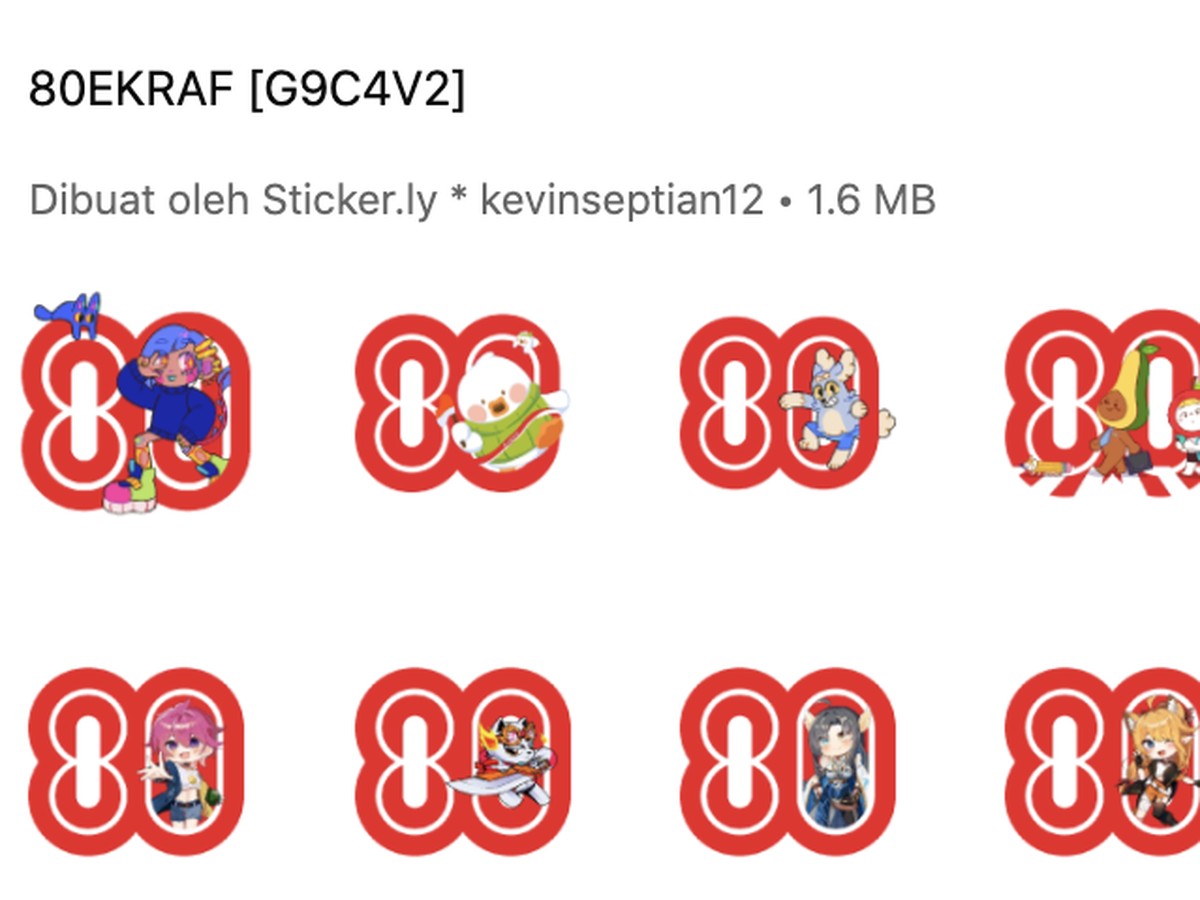 Rayakan HUT RI ke-80 dengan Stiker WhatsApp dan Tema Persatuan Indonesia