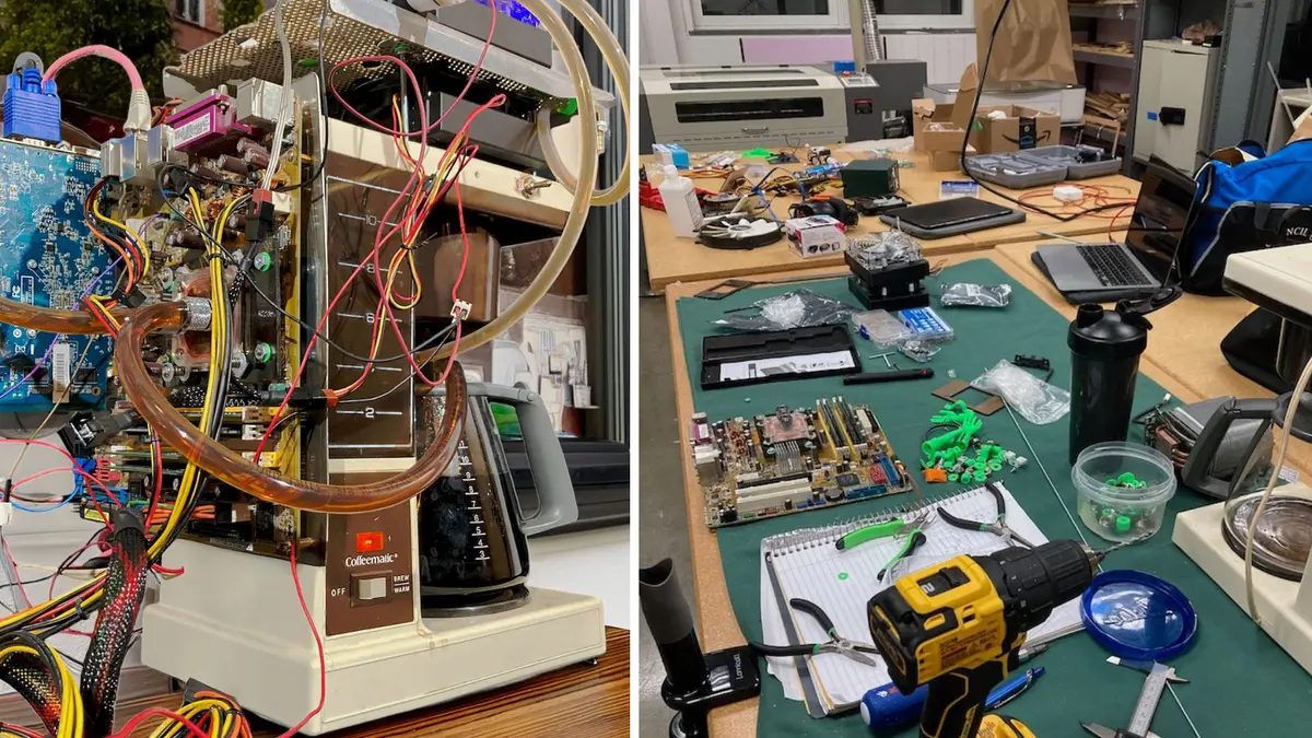 Komputer Mesin Kopi Unik: Inovasi Pendinginan CPU dengan Kopi Panas