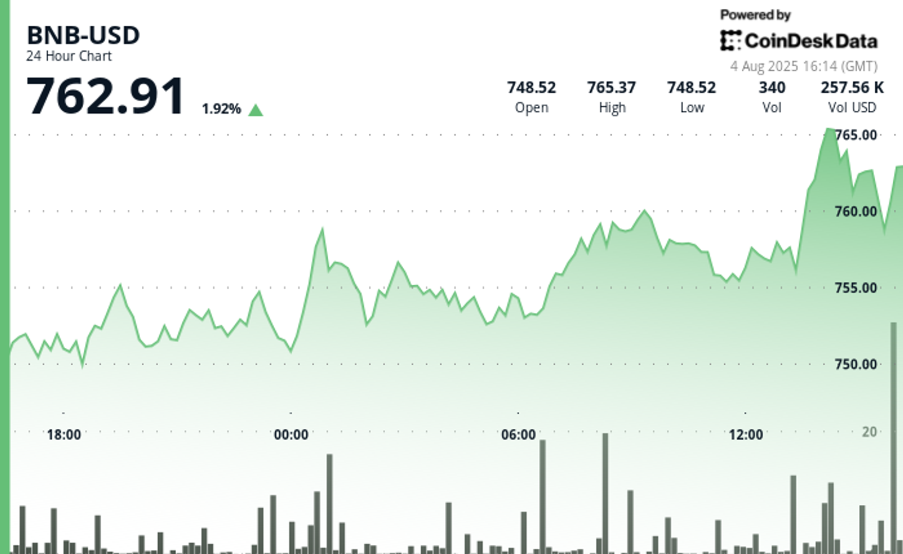 Kenaikan Harga BNB Didukung Lonjakan Volume dan Investasi Korporasi Besar