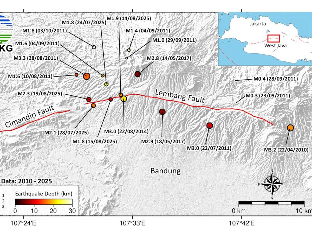 Waspadai Aktivitas Gempa Sesar Lembang, Masyarakat Diminta Tingkatkan Kewaspadaan