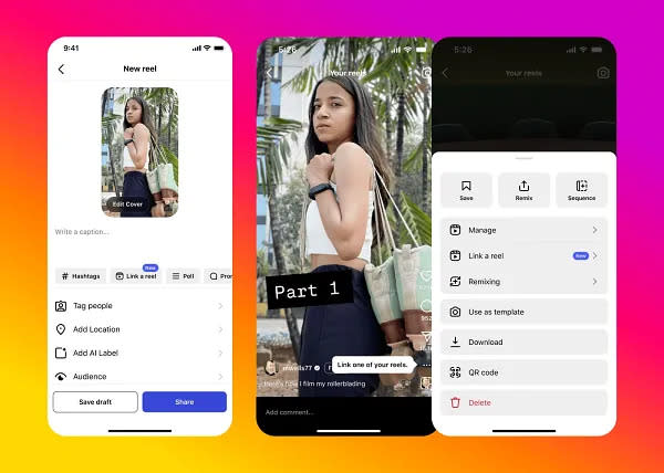 Instagram Hadirkan Fitur Baru untuk Hubungkan Video Reels Menjadi Seri Berkelanjutan