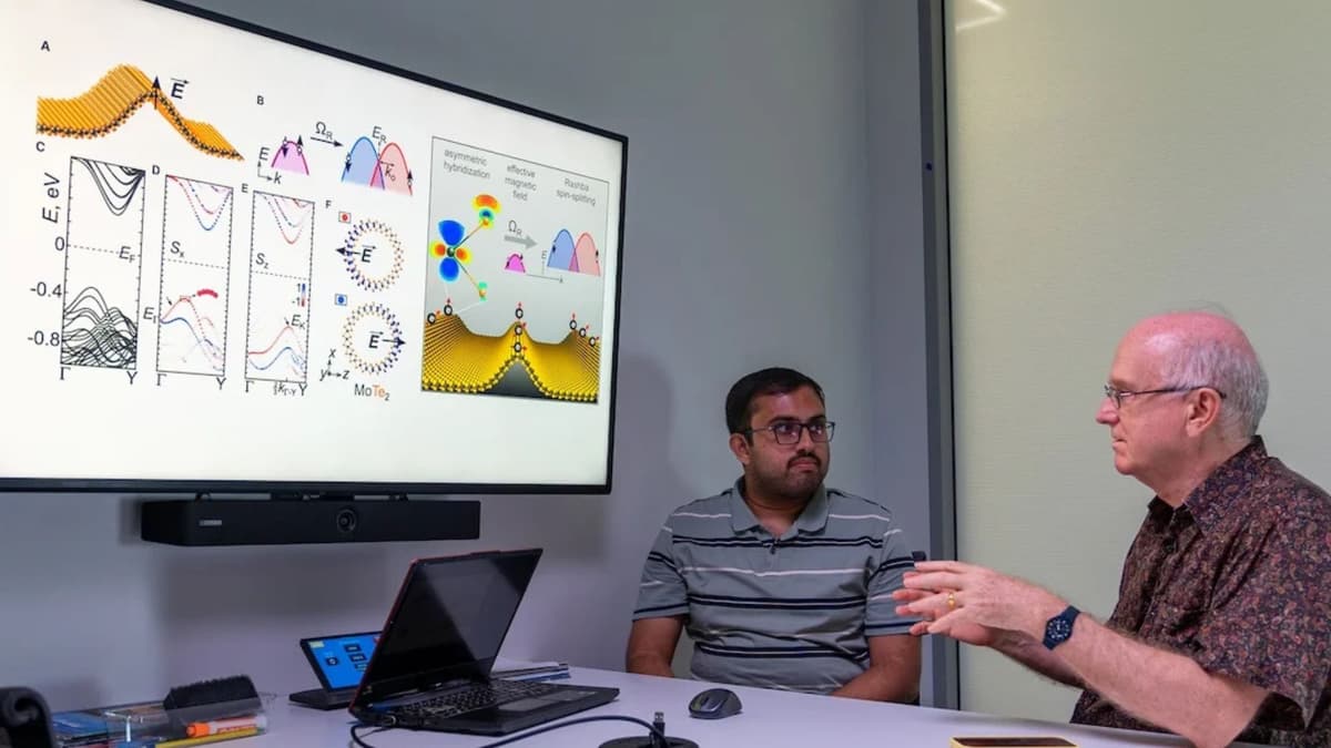 Kerutan Bahan 2D Mengendalikan Spin Elektron untuk Perangkat Kompak