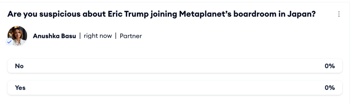Eric Trump Kunjungi Jepang Perkuat Jejak Keluarga Trump di Dunia Kripto