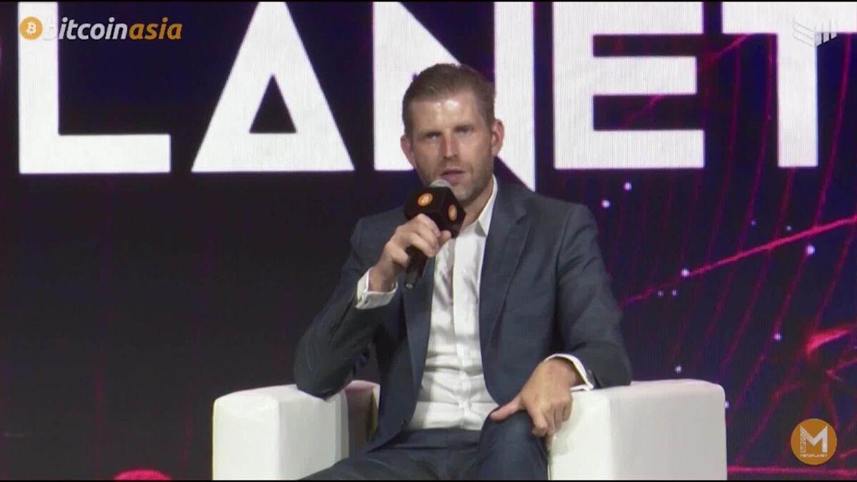 Eric Trump Sebut China Kekuatan Besar dalam Kripto, AS Berjuang Menang Digital