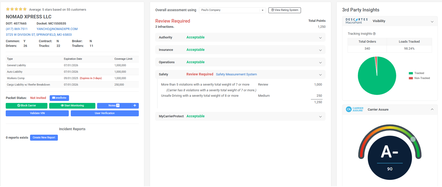 Kemudahan Vetting Pengangkut Melalui Integrasi MyCarrier Portal dan Carrier Assure