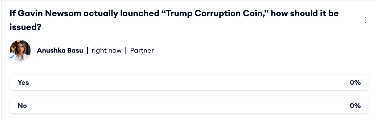 Anatoly Yakovenko Sarankan Peluncuran Adil Untuk Parodi 'Trump Corruption Coin'