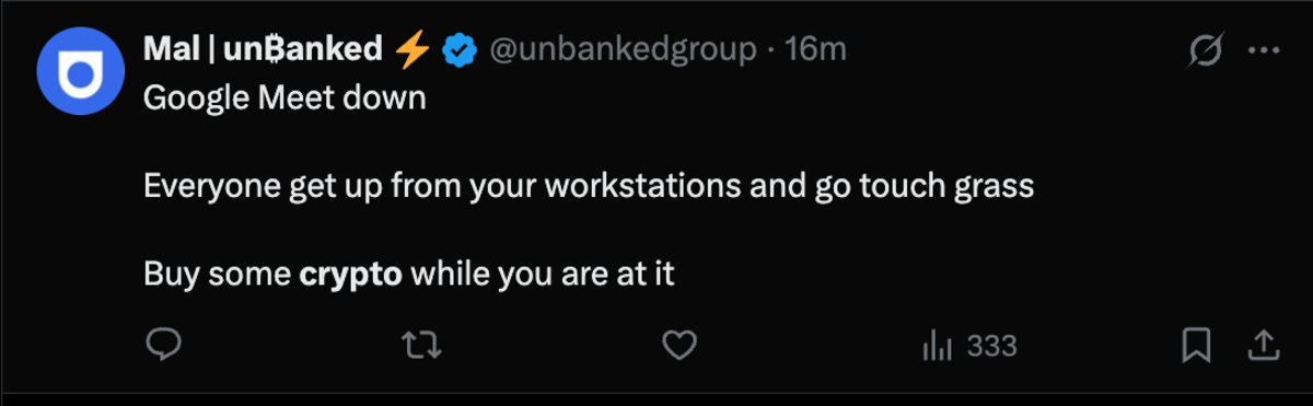 Gangguan Besar Google Meet Guncang Koordinasi Kripto dan Pengembang