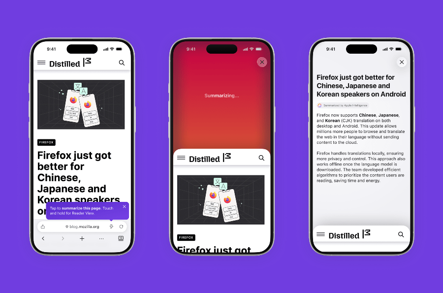 Firefox Hadirkan Fitur AI: Goyangkan iPhone untuk Dapat Ringkasan Web