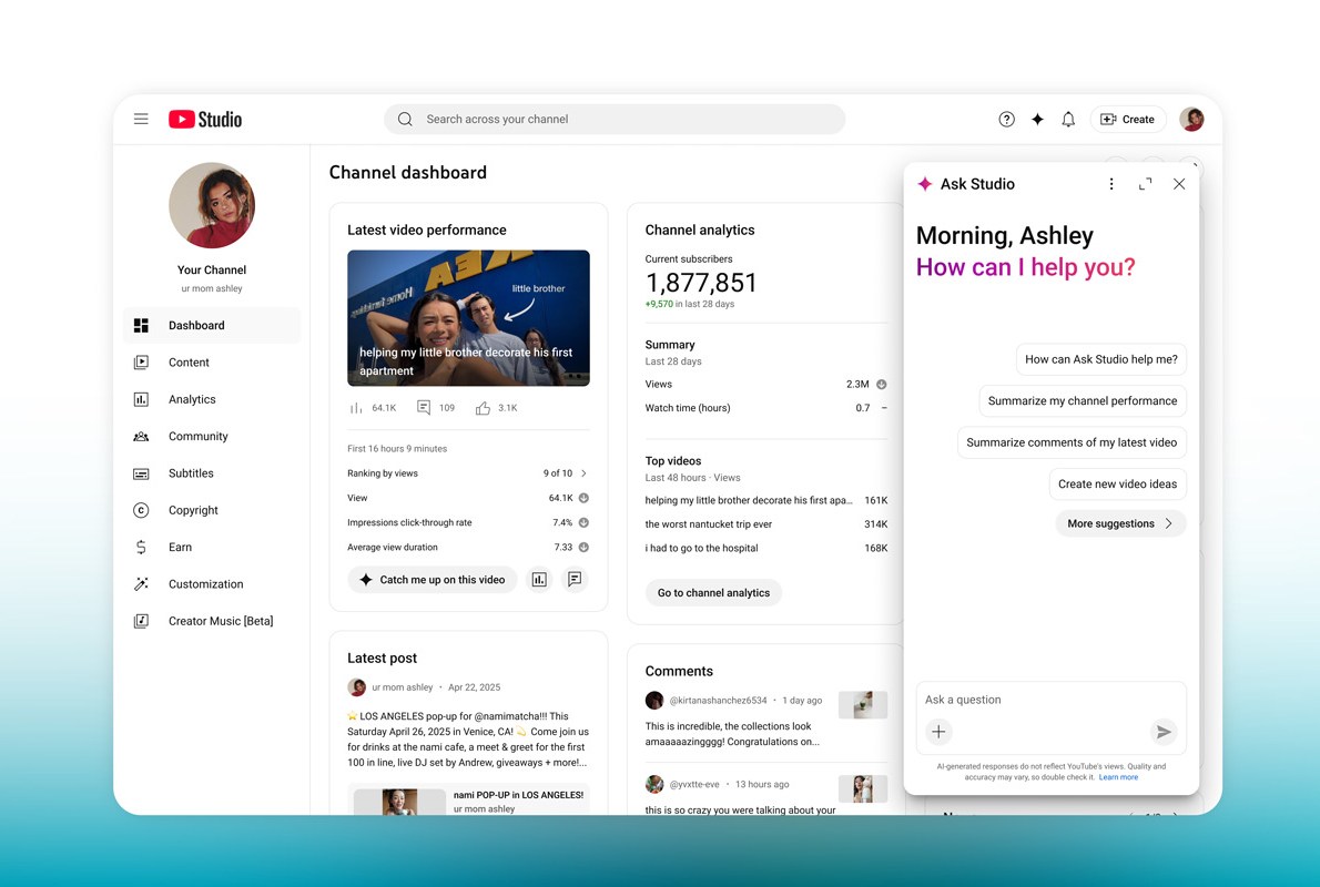 YouTube Luncurkan Fitur AI Baru untuk Bantu Kreator Konten Optimalkan Video