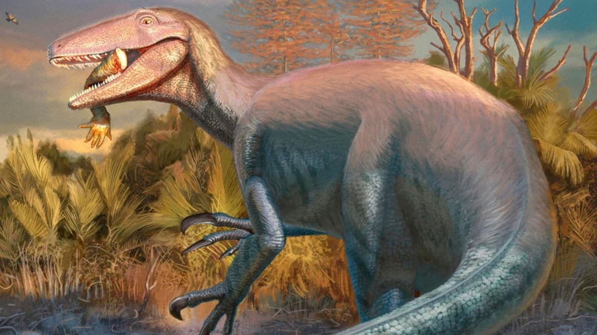 Penemuan Dinosaurus Predator Baru dengan Bukti Makan Buaya di Mulutnya