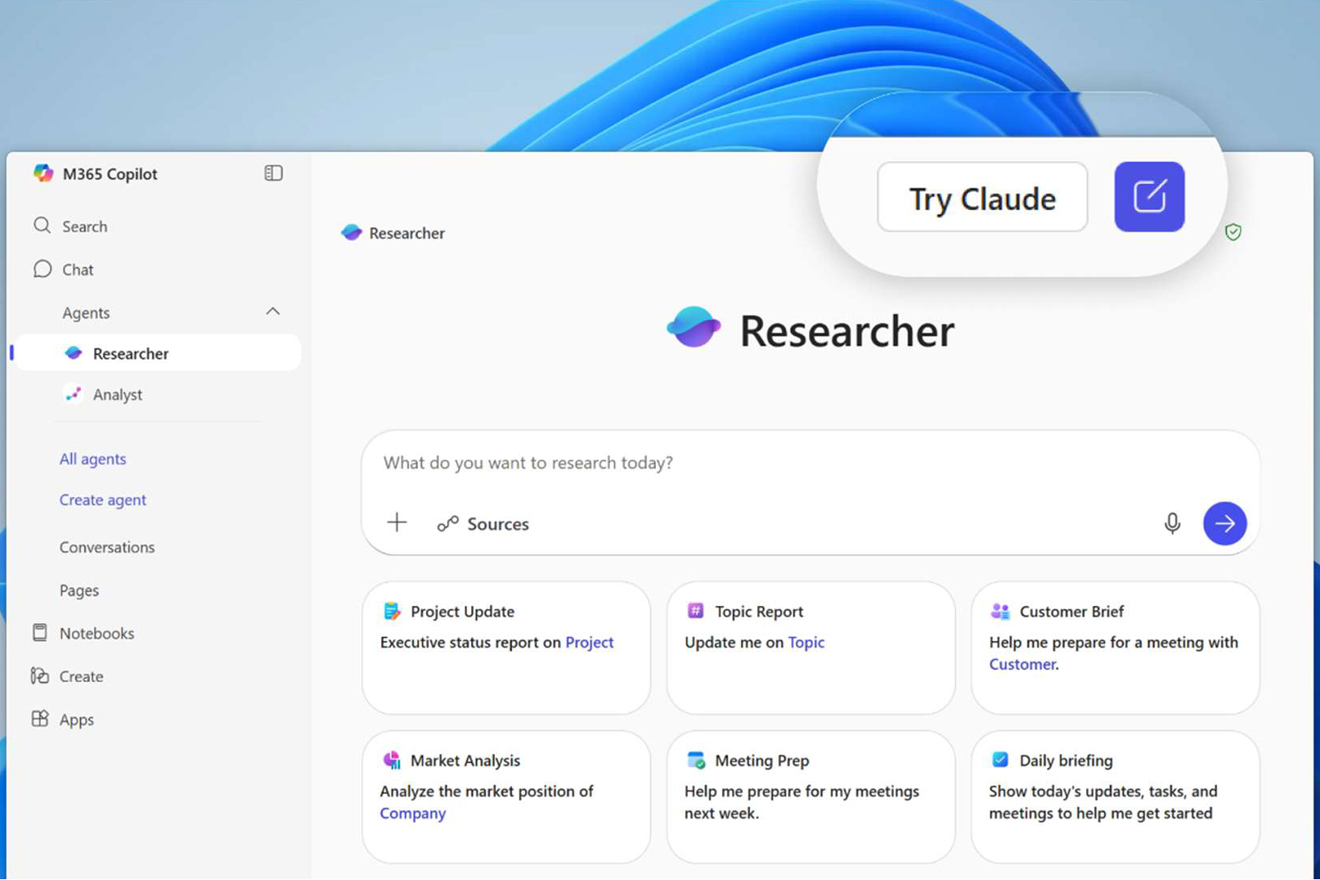 Microsoft Perkenalkan Model AI Anthropic Claude di Microsoft 365 Copilot
