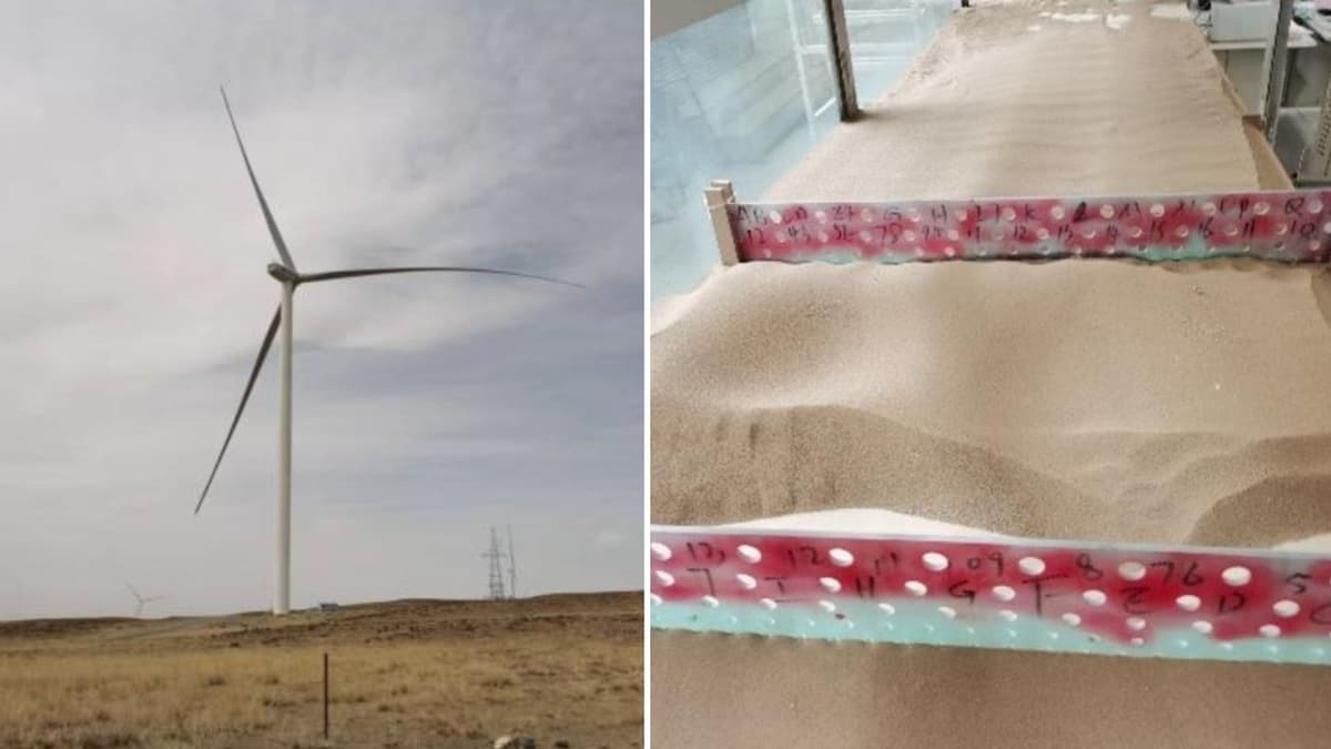 Daur Ulang Bilah Turbin Angin Jadi Penghalang Pasir Kuat Lawan Desertifikasi