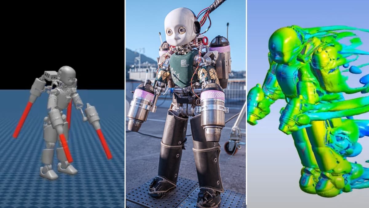 Metode Baru Kontrol Multirate Bantu Robot Terbang iRonCub Lebih Stabil